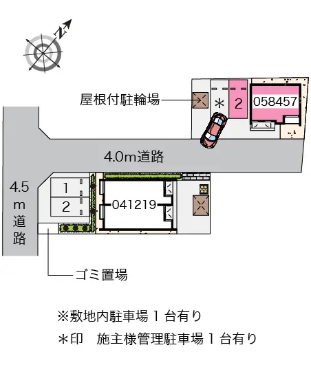 ★手数料０円★桶川市末広　月極駐車場（LP）